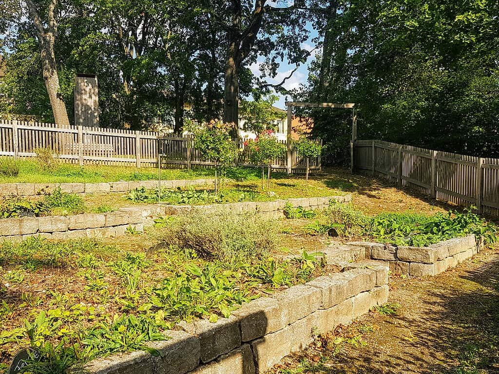 Herb garden, park of Schloss Trabelsdorf