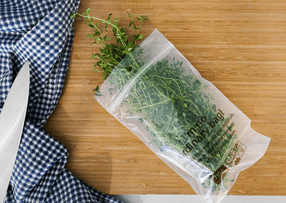 Biodegradable bag.
