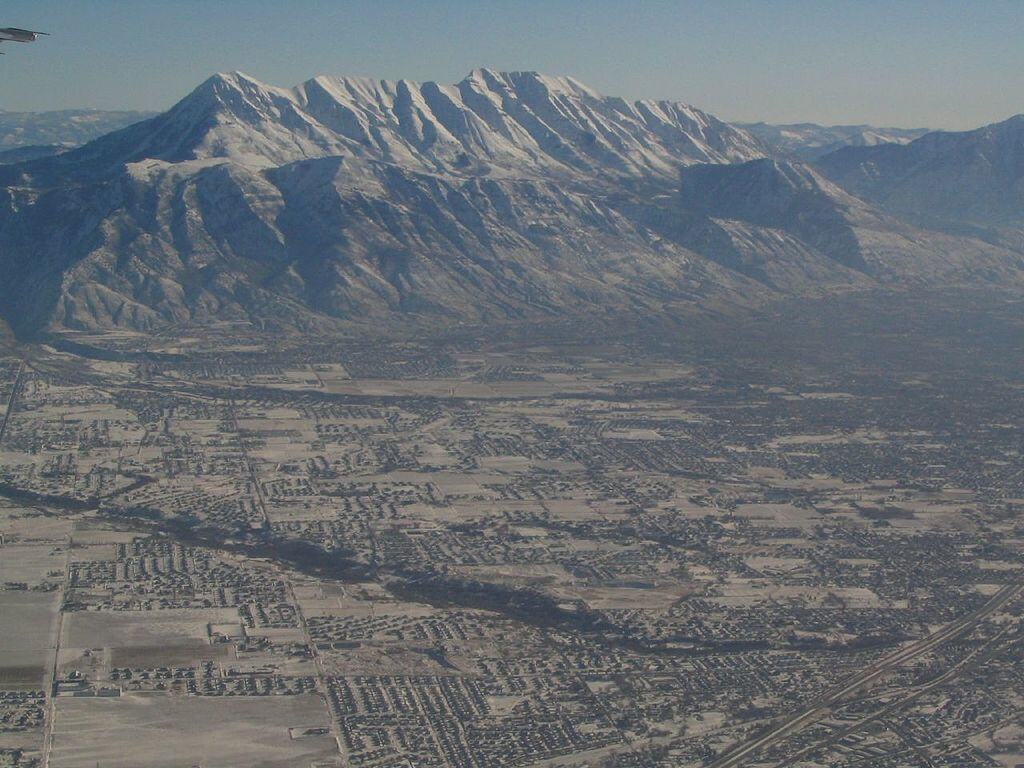 Mount Timpanogos and Utah Valley, Utah