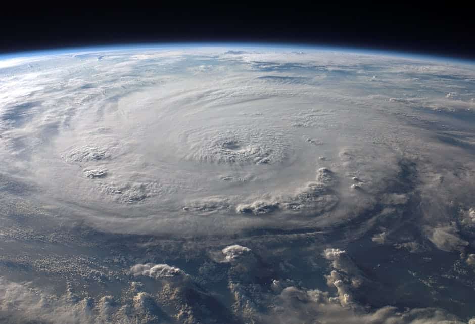 Hurricane Andrew in 1992 (image credits: pexels)
