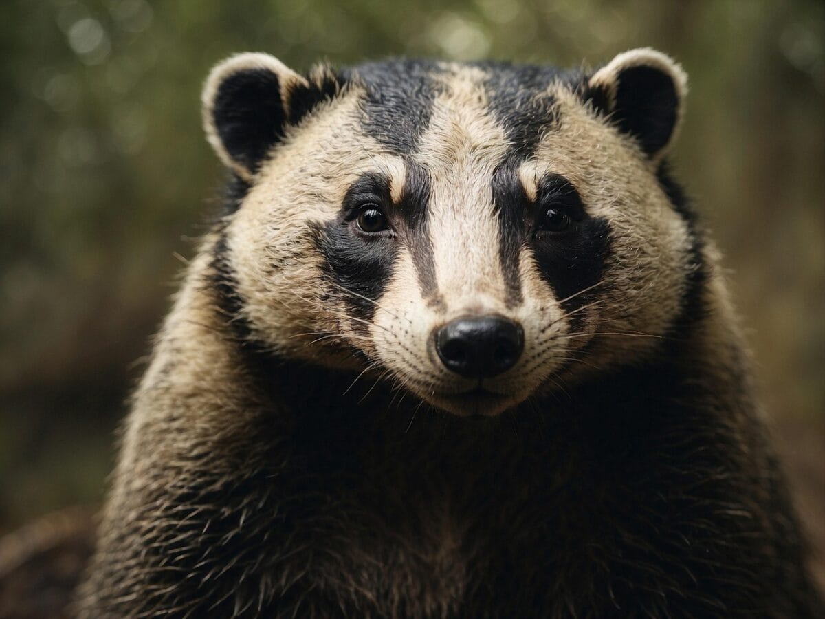 ai generated, badger, animal, nature, mammal, wildlife, cub, forest, badger, badger, badger, badger, badger