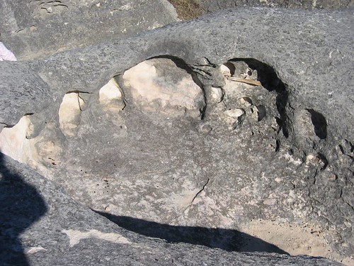Giant footprints.