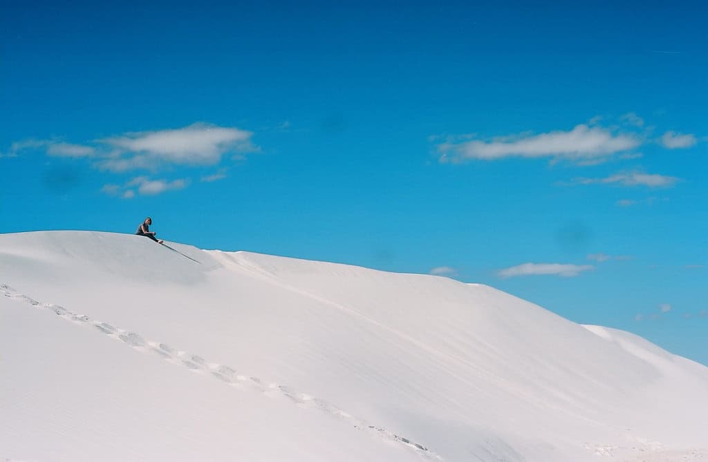 White sands desert.