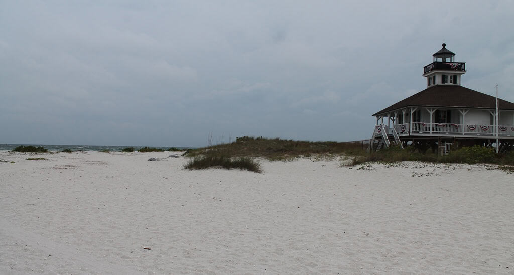 Beach and Boca Grande Lighthouse