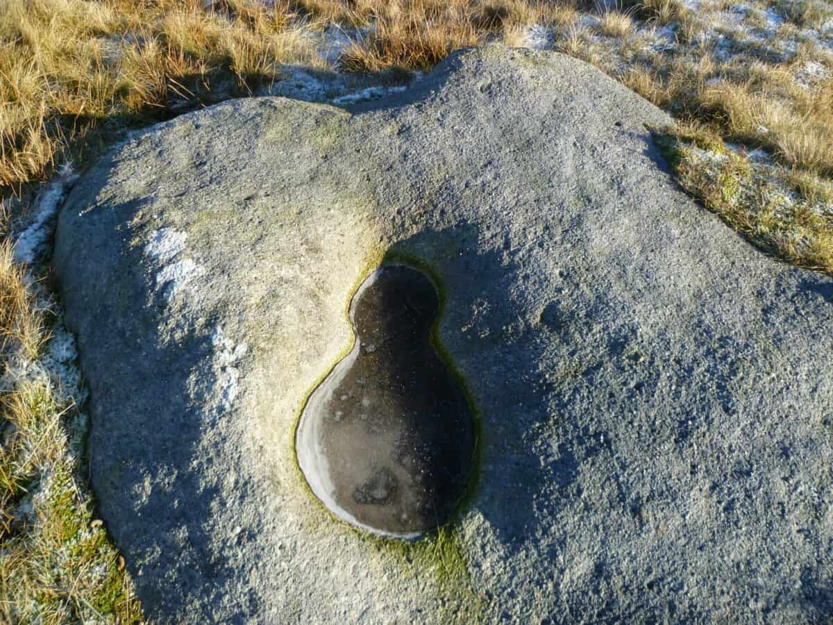 Giant footprints.