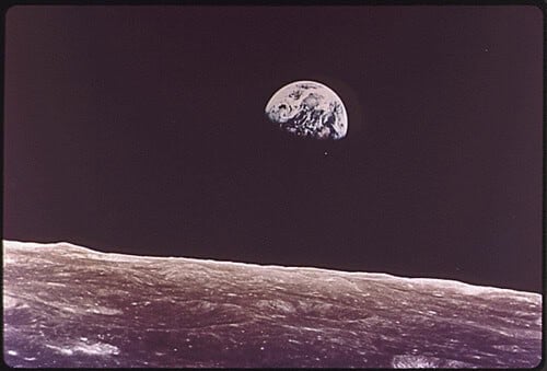 Earth from moon.
