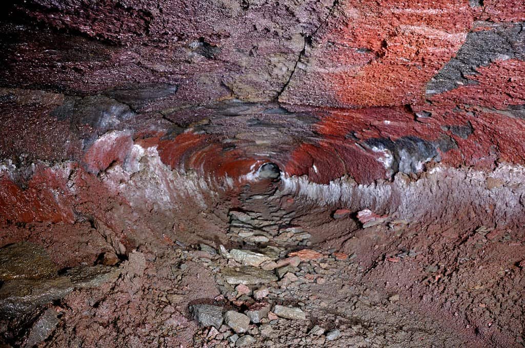 Lava tube cave.