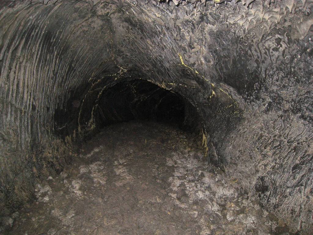 Lava tube cave.