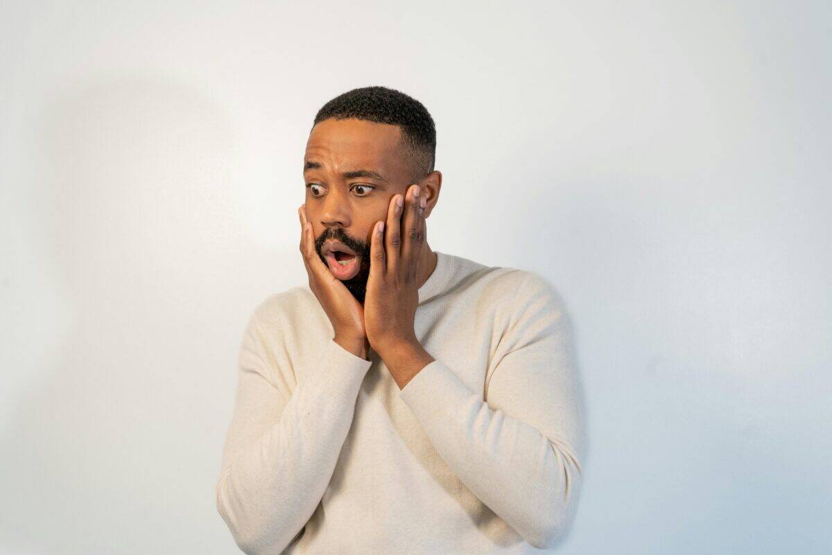 A man saw something shocking.