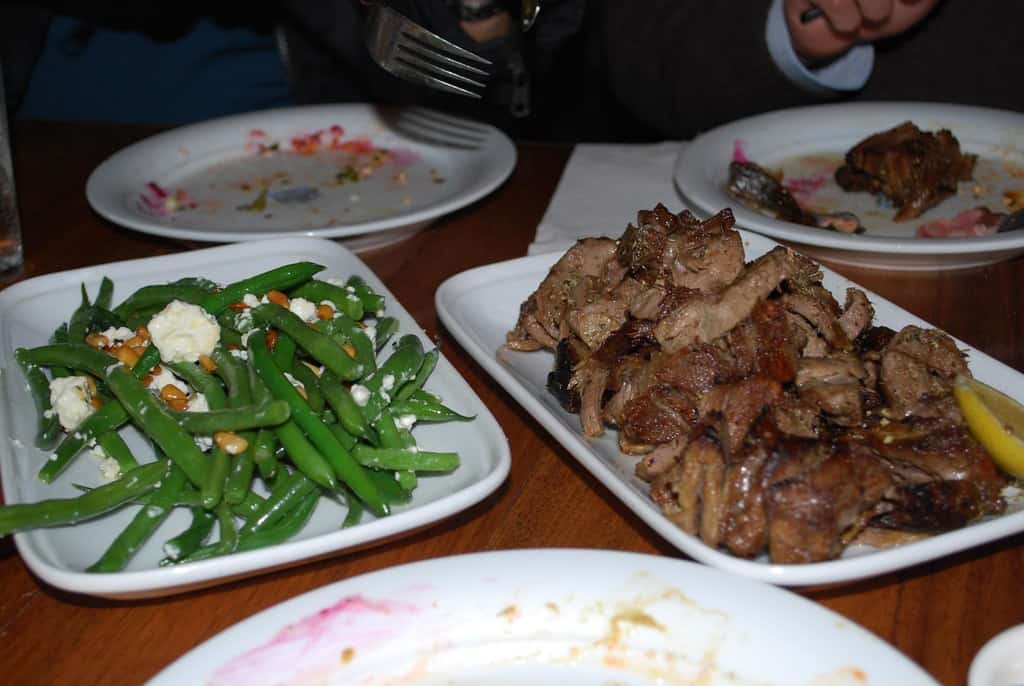 Lamb and fasoulakia