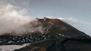 A view of the majestic Mount Etna.
