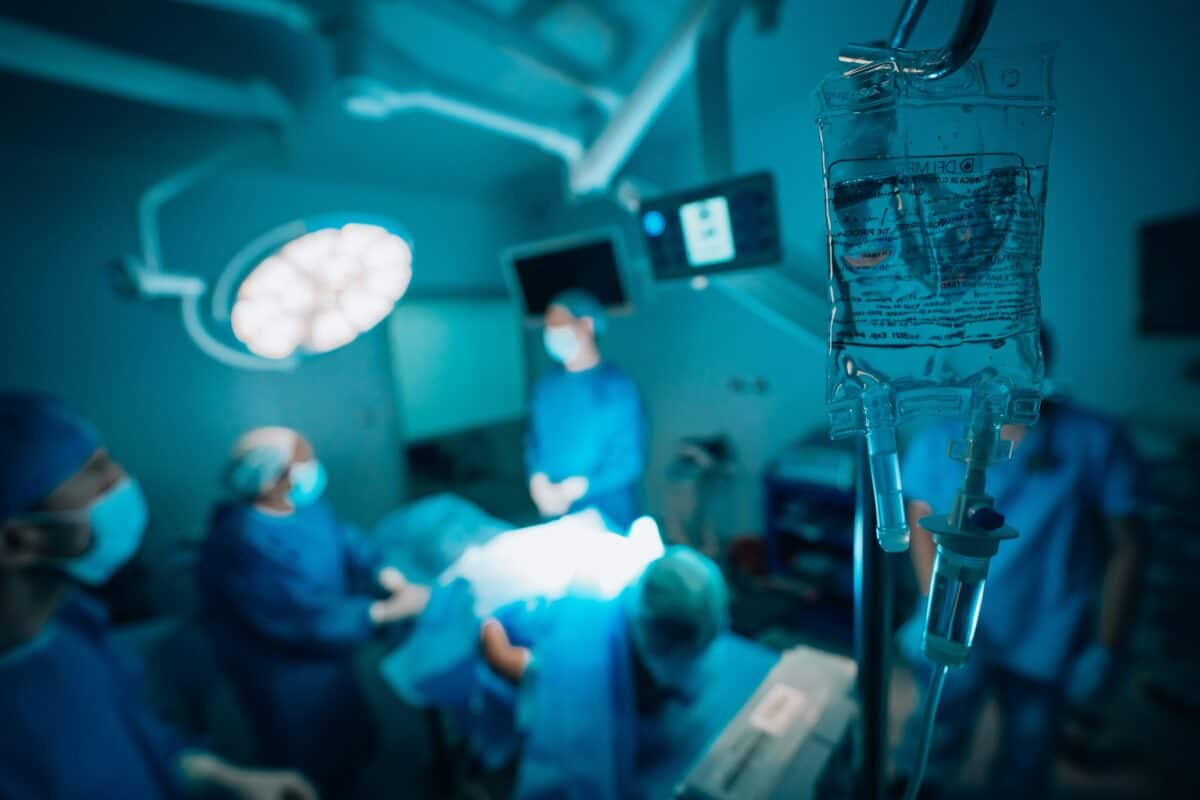 A typical scenario inside the operating room.