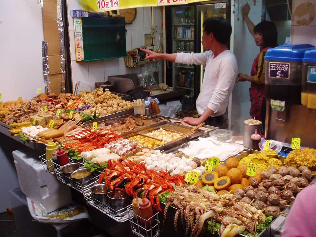 Octopus food stall