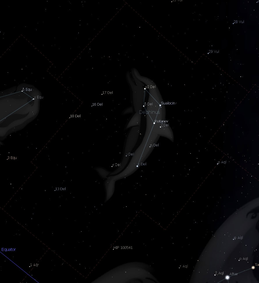 The Dolphin Constellation and Celestial Guidance (image credits: wikimedia)