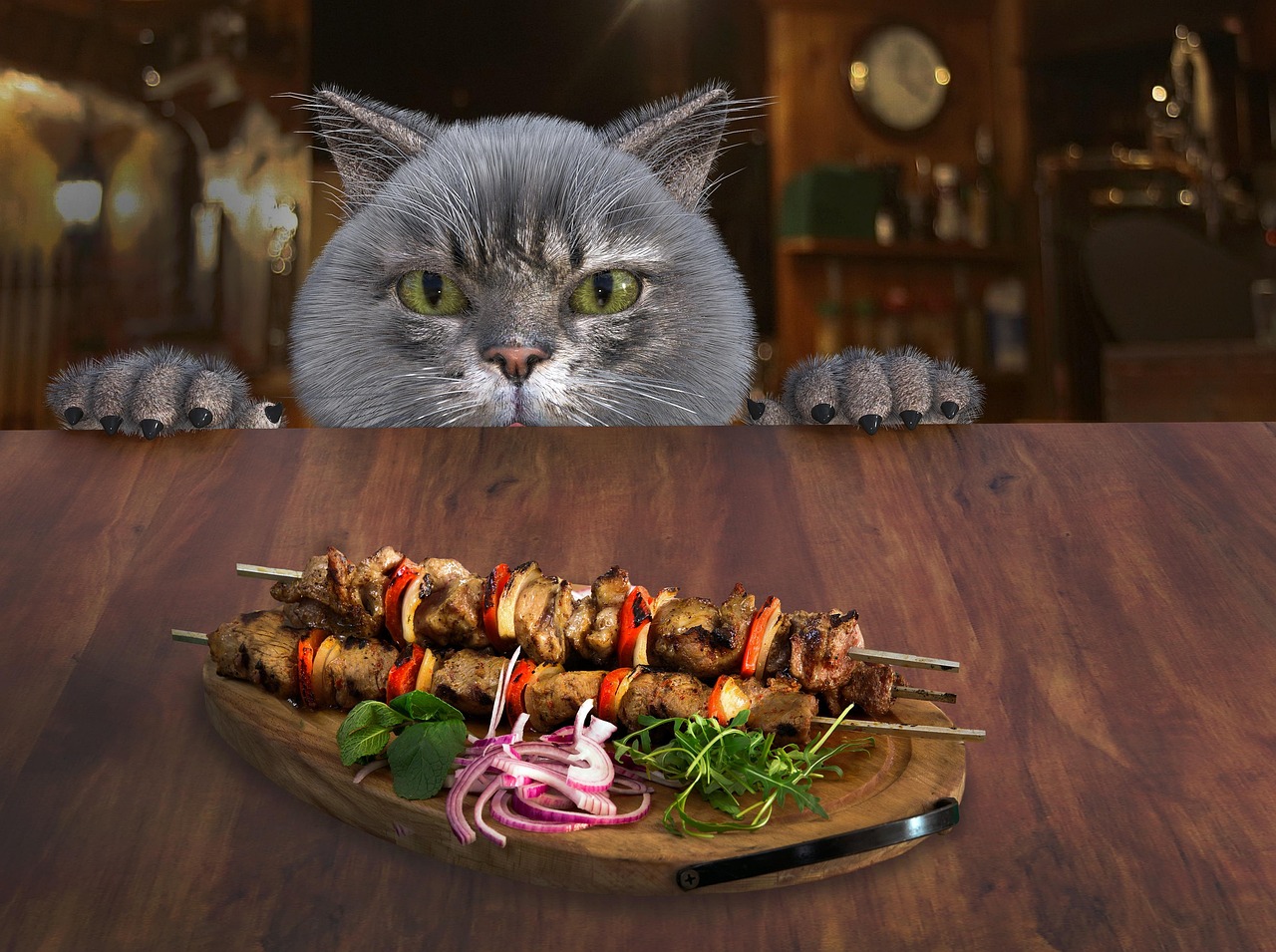 #20 If Pets Could Have Jobs at a Restaurant (image credits: pixabay)