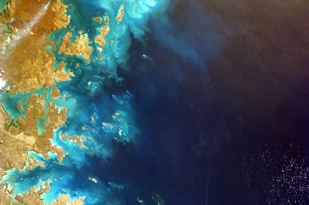 aerial photo of coastline