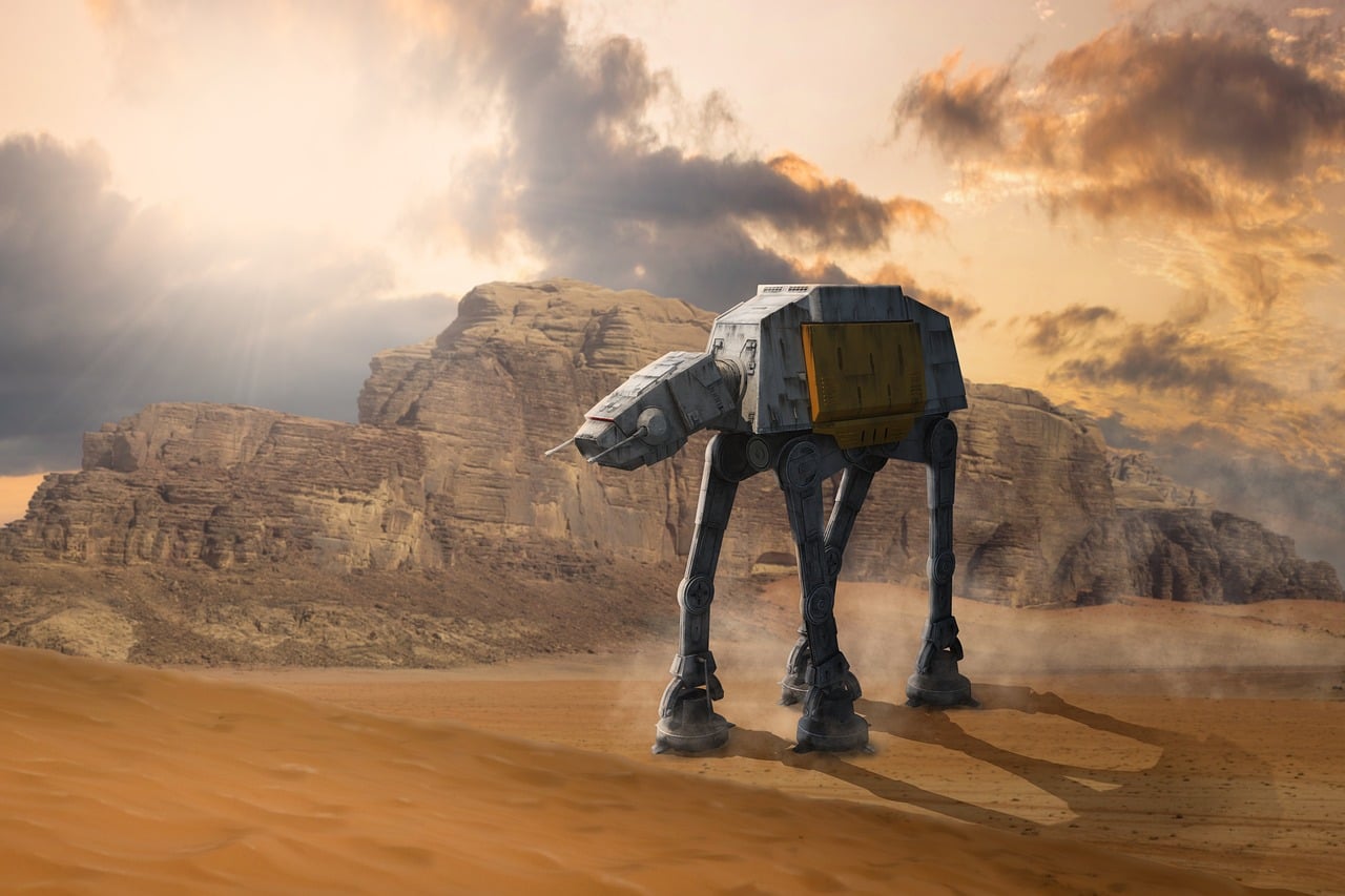 AT-AT Walkers: Mechanical Elephants (image credits: pixabay)