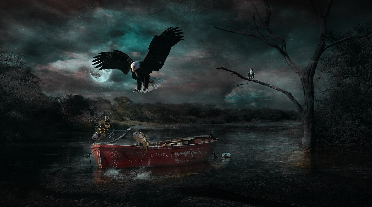 The Soaring Eagle - High-Flying Halloween Visionaries (image credits: pixabay)