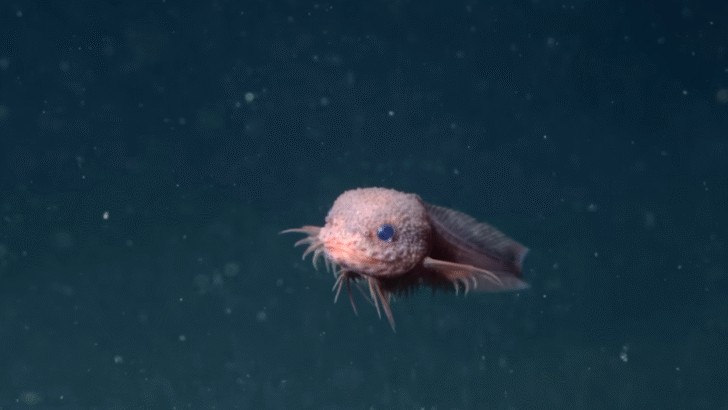 Rare Footage of Pink Bumpy Snailfish Filmed in Canyon Off California Coast