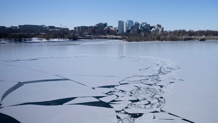 Winter Ice Makes Every Step Risky Across DC