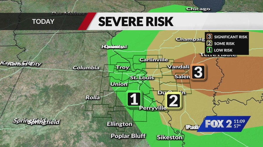 Shower and storms Thursday, some strong storms in Illinois