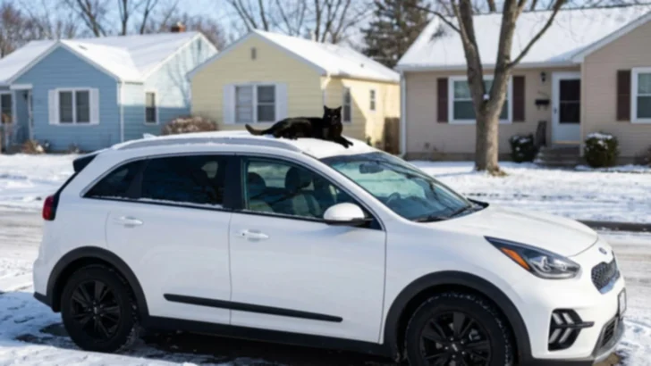 Neighbors’ Quick Thinking Saves Cat from Rooftop Car Ride