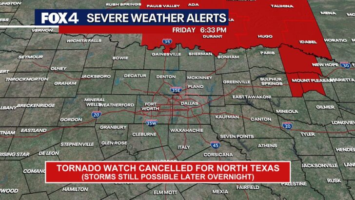 North Texas Tornado Watch Ends Early but Stormy Weekend Persists