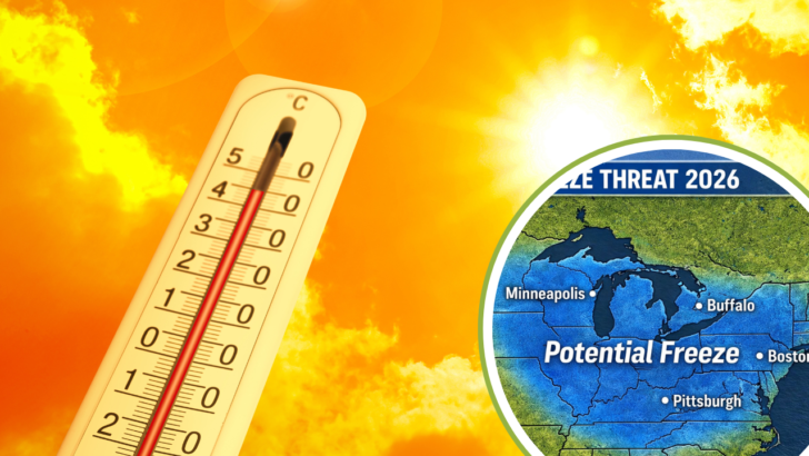 First heat wave of 2026 to give way to sharp cold snap and freeze in eastern US